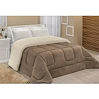 Imagem do produto Edredom Sherpa Cobertor E Coberdrom Casal Queen Gr...