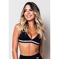 Imagem do produto Top Fitness Moletom Preto com Elástico DLK