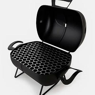 Imagem do produto Churrasqueira Móvel Com Tampa Bafinho 45x35x32cm T...