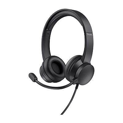 Imagem do produto Headset Trust Ayda, Microfone Rebatível, Design Le...