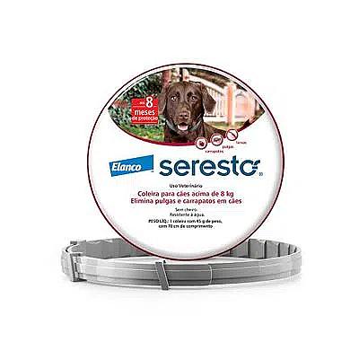 Imagem do produto Coleira Antipulgas Seresto Cães Acima de 8kg - 8 m...