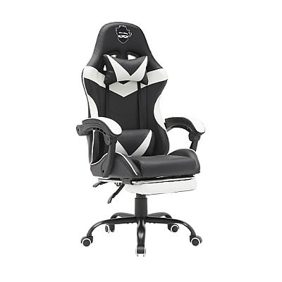 Imagem do produto Cadeira Gamer Preta e Branca Ninja Minato, Recliná...