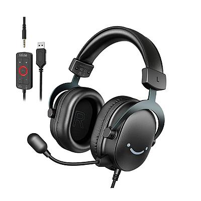 Imagem do produto Headset Gamer Fifine H9, Som Surround 7.1, PC, Pre...