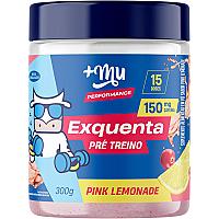 Imagem do produto +Mu Pré Treino Exquenta Sabor Pink Lemonade com 30...