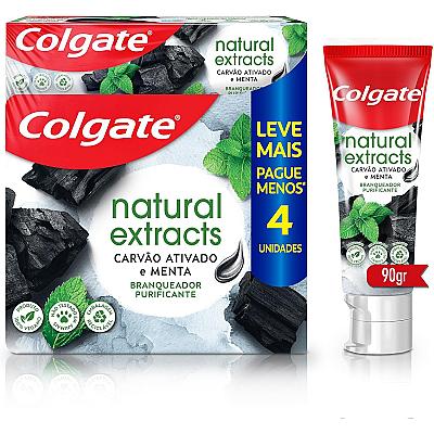 Imagem do produto Colgate Creme Dental Natural Extracts Carvão Ativa...