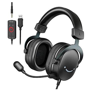 Imagem do produto Headset Gamer Fifine H9, Som Surround 7.1, Preto -...