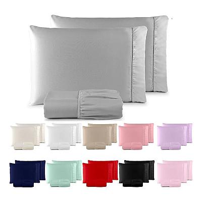 Imagem do produto Jogo De Lençol Casal Padrão 3 Pçs 400 Fios C/ Elás...