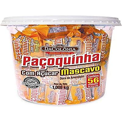 Imagem do produto Da Colonia Paçoca Rolha C/ Açucar - Mascavo Pote C...