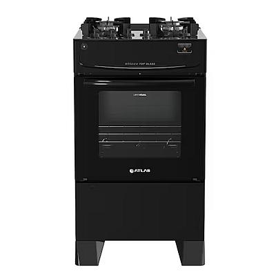 Imagem do produto Fogão 4 Bocas à Gás Atlas Mônaco Top Glass Mesa de...