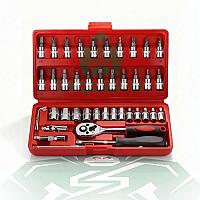 Imagem do produto Jogo De Soquete S Siqueira Aço Crv 1/4 Catraca Cha...