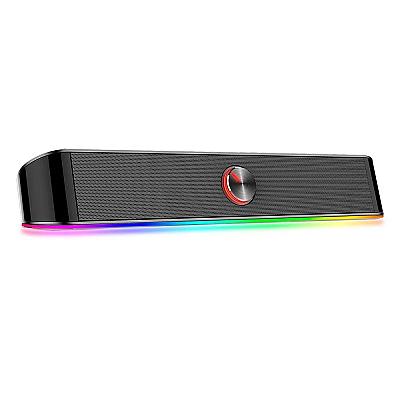 Imagem do produto Soundbar Gamer Redragon Adiemus, 6W RMS, RGB, USB,...