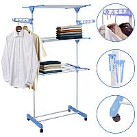 Imagem do produto Varal De Chão Grande De Roupas 3 Andares Dobrável...