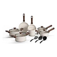 Imagem do produto Jogo De Panelas Antiaderente Indução 10 Peças Fund...