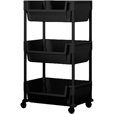 Imagem do produto Carrinho Organizador Multiuso 3 Prateleiras com Ro...