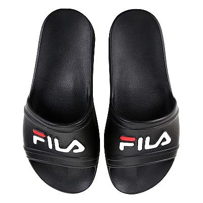 Imagem do produto Chinelo Slide Fila Sleek Feminino - Preto+Branco