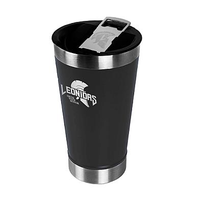 Imagem do produto Copo Térmico Leonidas, 473ml, Metal, Preto