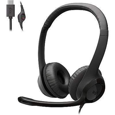 Imagem do produto Headset com fio USB-C Logitech H390 com Controles...