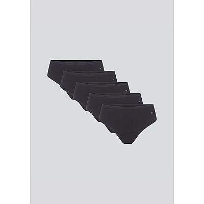 Imagem do produto Kit Com 5 Calcinhas Básicas Caleçon Em Algodão Com...