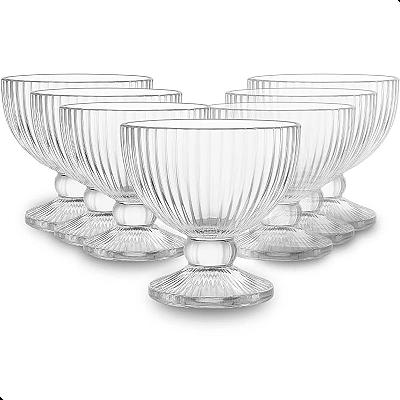 Imagem do produto Jogo De Sobremesa Tigela Bowl 6 Peças Em Vidro Des...
