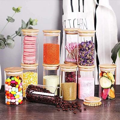 Imagem do produto Kit 12 Potes Porta Mantimentos De Vidro Tampa De B...