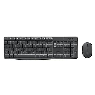 Imagem do produto Combo Teclado e Mouse sem fio Logitech MK235 com C...