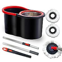 Imagem do produto Mop Giratorio 8 Litros Com Cesto Em Inox Cabo de 1...