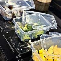 Imagem do produto Kit 10 Marmita Potes 900ml Travas Laterais Reutili...