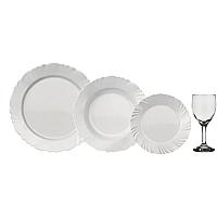 Imagem do produto Conjunto Jantar Duralex Opaline Branco 16 Peças Vi...