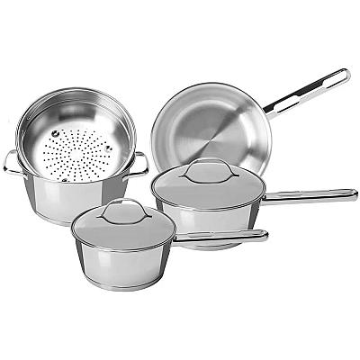 Imagem do produto Jogo de Panelas Tramontina Allegra em Aço Inox com...