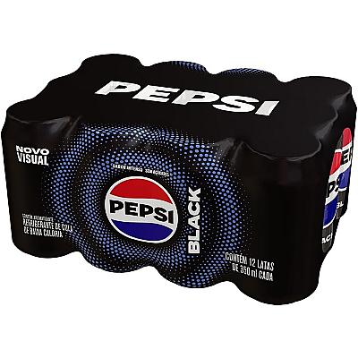 Imagem do produto Refrigerante Pepsi Zero BLACK Pack (12 Unid), Lata...