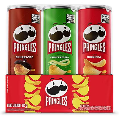 Imagem do produto Pringles Pack Promo Salgadinho de Batata Frita, 3...
