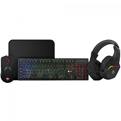 Imagem do produto Combo Gamer Ninja Squad 4 Em 1, Headset, Teclado,...