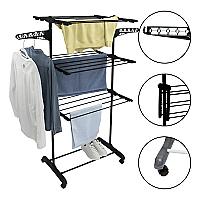 Imagem do produto Varal De Chão Grande Varal De Roupas 3 Andares Dob...