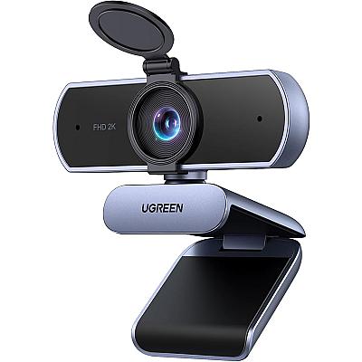 Imagem do produto UGREEN Webcam 2K para PC Ultra HD com Microfone, C...
