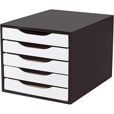 Imagem do produto Caixa de Arquivo 5 gavetas, Mdf Black Piano (Gavet...