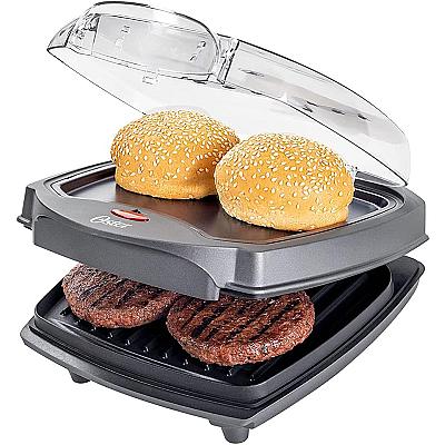 Imagem do produto Grill Elétrico Oster Burguer 2 em 1 com Estufa, 11...