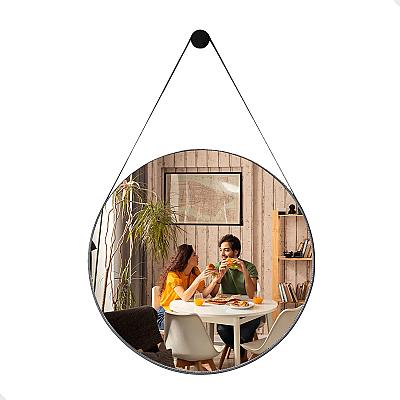 Imagem do produto Espelho Para Banheiro Decorativo Redondo 60cm Com...