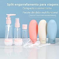 Imagem do produto Kit 11 Garrafas Viagem para Higiene Pessoal Frasco...
