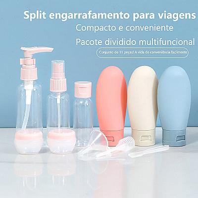 Imagem do produto Kit 11 Garrafas Viagem para Higiene Pessoal Frasco...