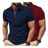 Imagem do produto Kit 2 Camisetas Polo Manga Curta Ziper Masculina C...