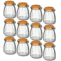 Imagem do produto Pote De Vidro Tampa Rolha Cortiça Porta Tempero Ki...