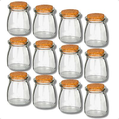 Imagem do produto Pote De Vidro Tampa Rolha Cortiça Porta Tempero Ki...