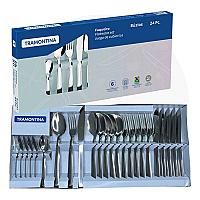 Imagem do produto Jogo Talheres Faqueiro Búzios Aço Inox 24 Peças -...