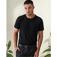 Imagem do produto Camiseta Tommy Hilfiger Essential Cotton Preta - O...