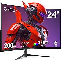 Imagem do produto Monitor Gamer Curvo 24 polegadas Z-Edge, 200Hz Fre...
