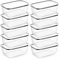 Imagem do produto Kit 10 Potes Plásticos 700ml Transparentes Contain...