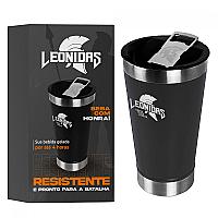 Imagem do produto Copo Térmico Leonidas, 473ml - Quente ou Frio, Met...