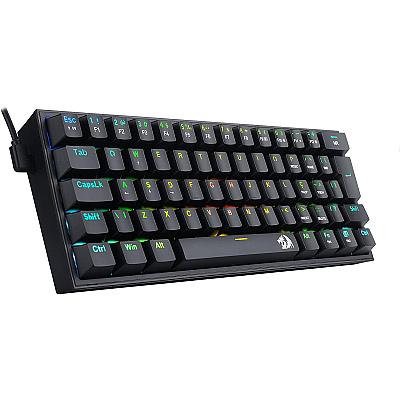 Imagem do produto Teclado Mecanico Gamer Fizz RGB Preto Switch Azul...
