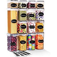 Imagem do produto Kit 15 Potes Tampa Hermético Porta Alimentos Manti...