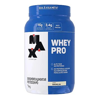 Imagem do produto Whey Pro Baunilha Max Titanium Protein Pro Com Bca...